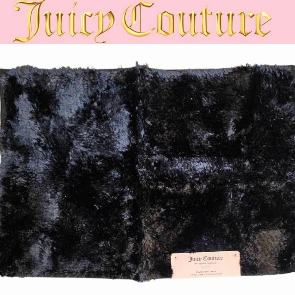 Juicy Couture Non-Slip Microfiber Luxury Bath Rug